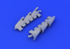 Eduard 648182 Spitfire Mk. V exhaust stacks fishtail 1/48 (AIRFIX)